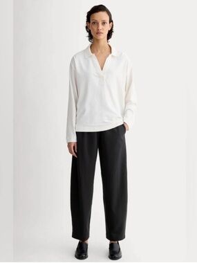 New Everlane THE OFF-DUTY BARREL PANT in Black Size L